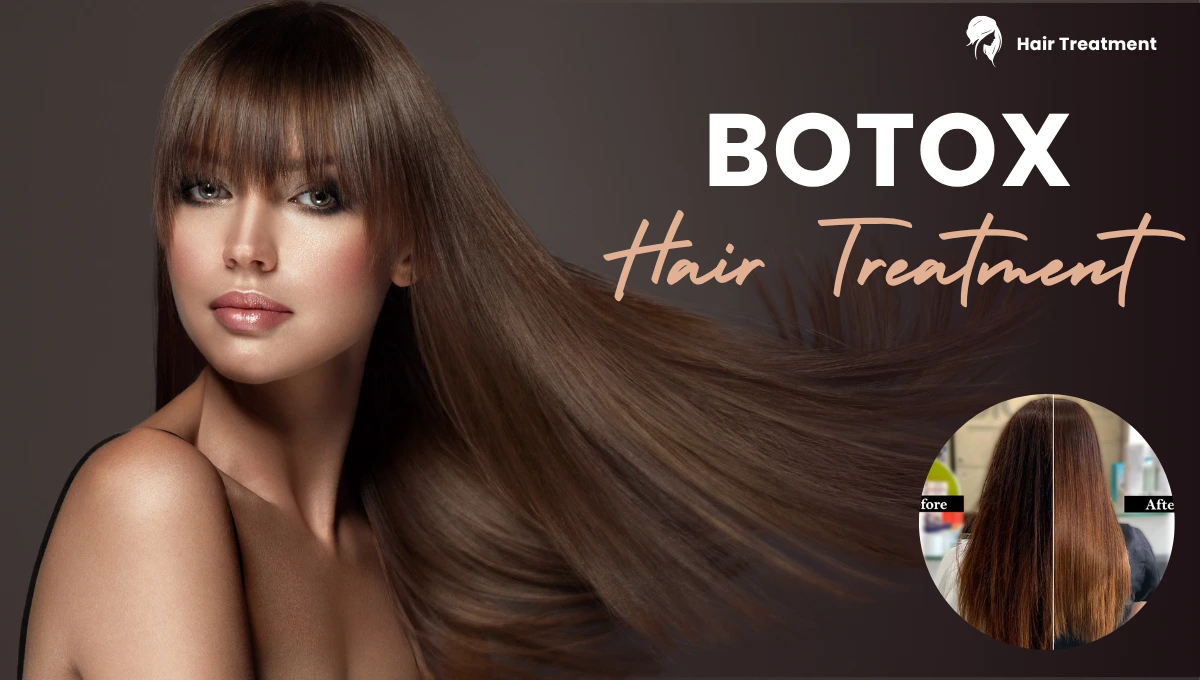 Girl with silky, smooth hair showcasing results of Botox hair treatment.