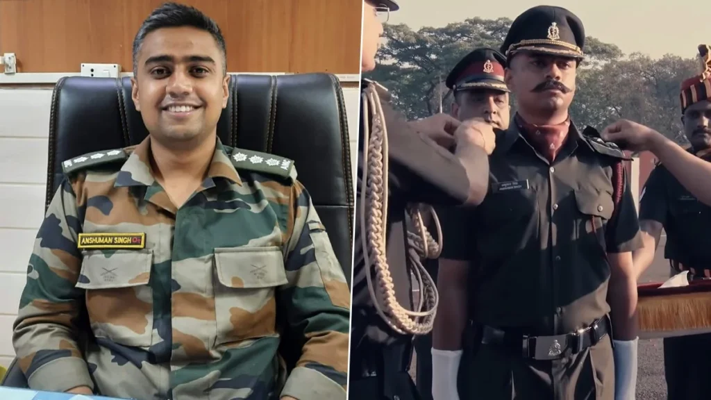 Captain Anshuman Singh in uniform