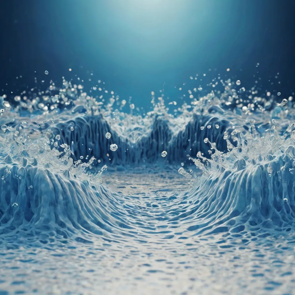 Sound waves in the water